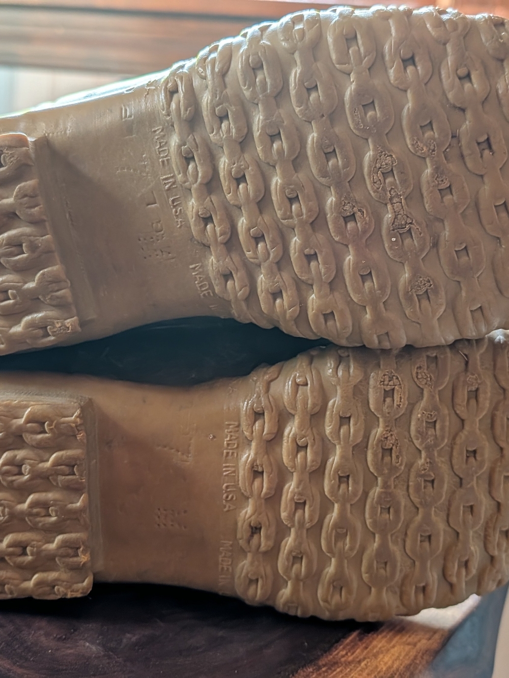 Vintage 1970's Block Lable LL Bean - Tall Lace-Up Brown Duck Boots - Picture 8 of 9